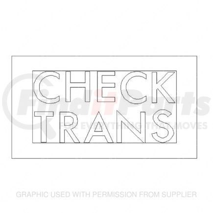 Check Transmission Indicator Lens