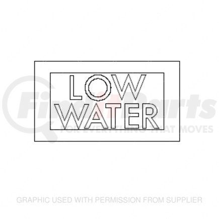 FREIGHTLINER 24-00909-042 - multi-purpose decal - polycarbonate | telltale, icu3, low water
