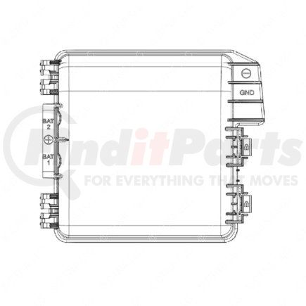 Freightliner 66-22194-000 Chassis Power Distribution Module Cover - 260.13 mm x 222.35 mm