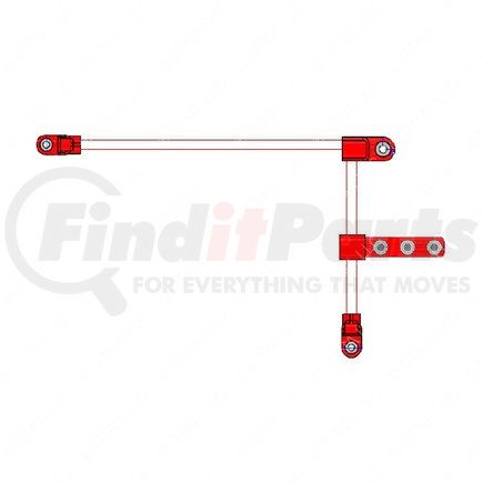 Freightliner 66-04096-001 Jumper Wiring Harness - Red, 2/0 ga.