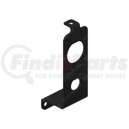 Freightliner 66-08645-000 Diagnostic Connector Mounting Plate - Steel, Black, 0.06 in. THK