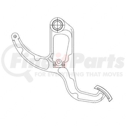 Freightliner A02-12486-003 Clutch Pedal - Aluminum