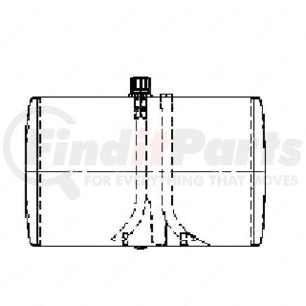 Freightliner A03-20841-151 Engine Oil Tank - Aluminum, 3.17 mm THK