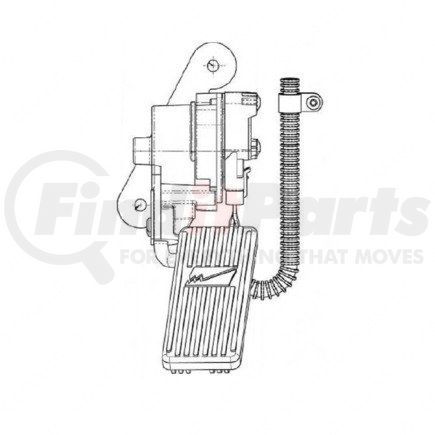 Freightliner A01-31315-000 Accelerator Pedal Assembly - Glass Fiber Reinforced With Nylon Housing Material
