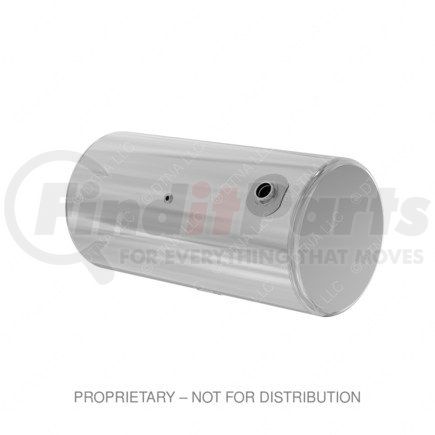 Freightliner A03-39357-423 Fuel Tank - Aluminum, 25 in., RH, 100 gal, Plain, without Electrical Flow Gauge Hole