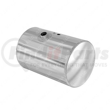 Freightliner A03-39642-130 Fuel Tank - Aluminum, 25 in., LH, 60 gal, Plain, 25 deg