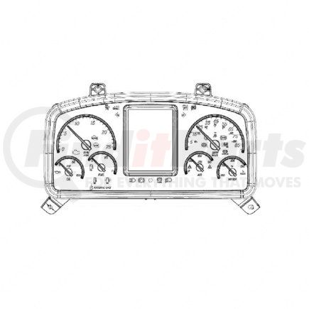 Freightliner A22-76427-000 Instrument Cluster - ICUC, US, Female Pipe Thread, Ng, 667K