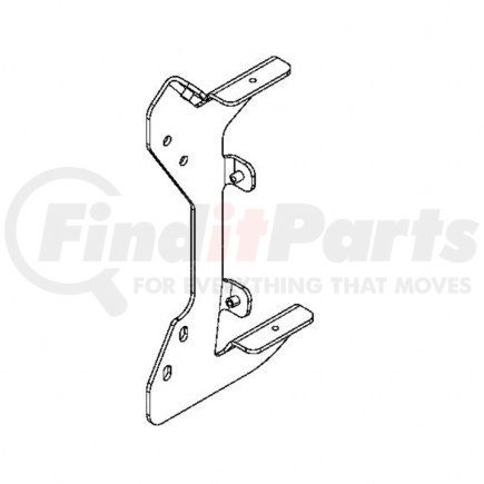 Freightliner A22-77349-001 Step Assembly Mounting Bracket - Aluminum, 0.25 in. THK