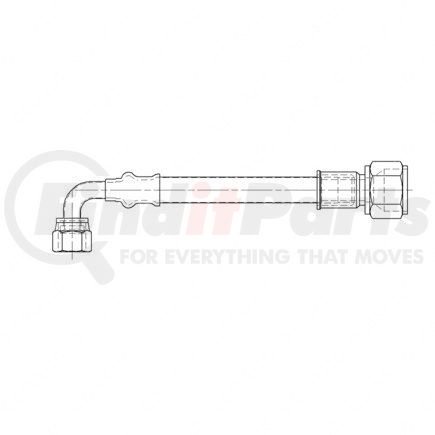 Freightliner A23-12428-087 Air Brake Hose - Synthetic Reinforced Rubber with Steel Wire