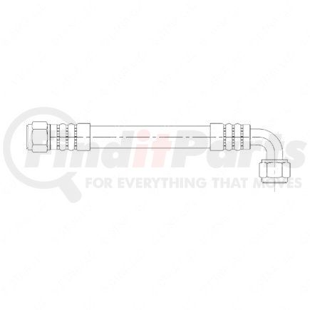 FREIGHTLINER A23-12845-051 - tubing - assembly, wire braided, steel, 20, 51 | hose assembly - wire braided, steel, 20, 51