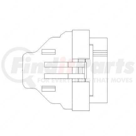Freightliner A23-13361-000 Multi-Purpose Wiring Terminal - ECU/Device, Gray, Plug, 24 Cavity Count
