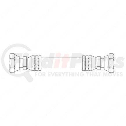 Freightliner A23-13457-092 Transmission Oil Cooler Hose - Wire Braided, Steel, #24, 92 in.