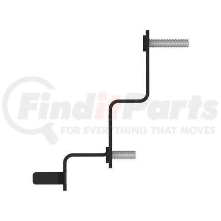 FREIGHTLINER A66-17622-000 - alternator wiring harness bracket - steel, 0.11 in. thk | bracket assembly alternator compressor disc support