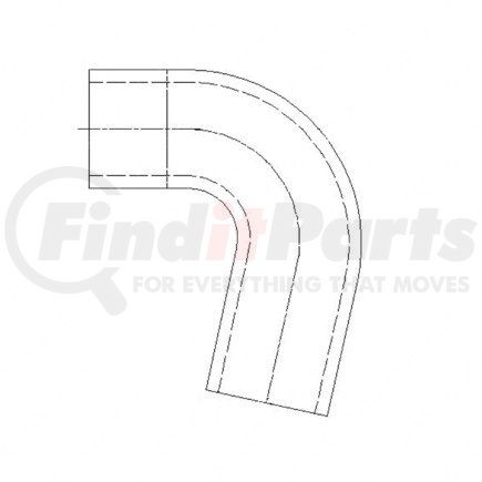 Freightliner A---680-501-55-82 Engine Coolant Hose