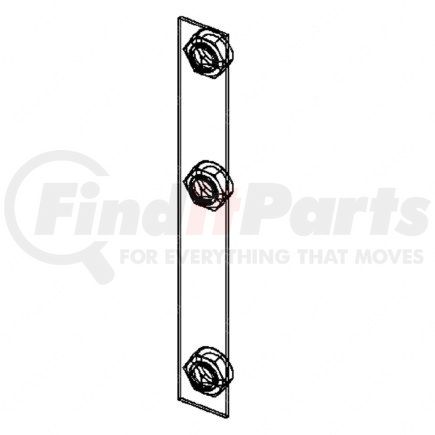 Freightliner A---680-620-06-16 Panel Reinforcement - Steel, 181.9 mm x 22.2 mm, 1.47 mm THK