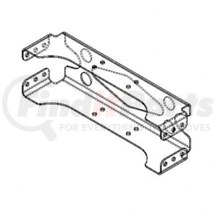 Freightliner A-956-312-00-35 End Frame Crossmember - Steel, 822 mm x 246 mm