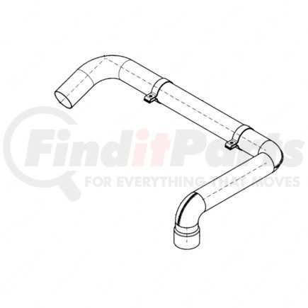 Freightliner A-956-490-56-10 Exhaust Pipe - Gas Line
