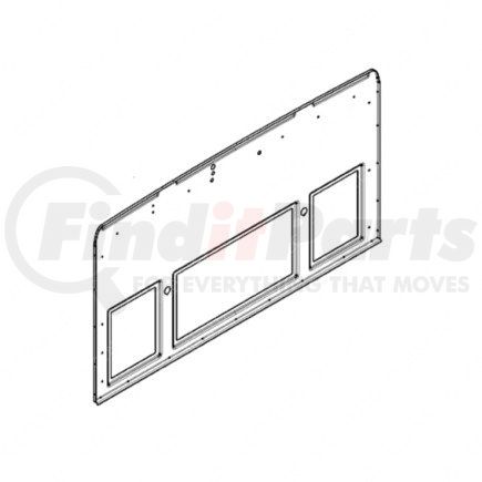 Freightliner A-956-647-01-01 Rear Body Panel - Aluminum Alloy