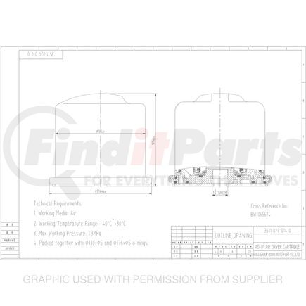 Freightliner BW-065624 Desiccant Cartridge Kit - Ad-Ip