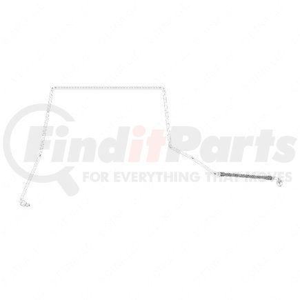 Freightliner DDE23532473 A/C Evaporator Inlet and Outlet Tube Assembly - Zinc Plated With Di Chrome Plated