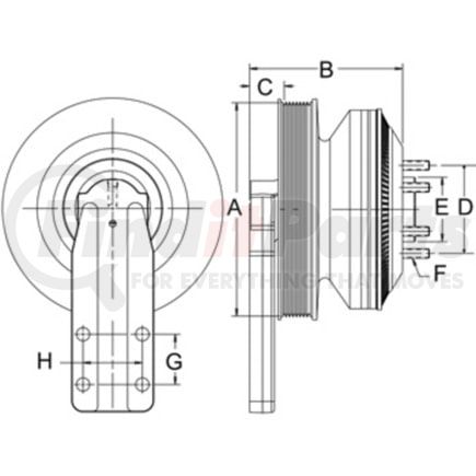 Freightliner HOR-79A9323 Engine Cooling Fan Clutch - Remanufactured