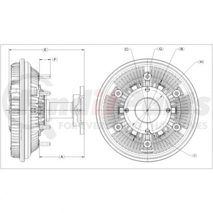 Freightliner KYS-010025019 Engine Cooling Fan Clutch