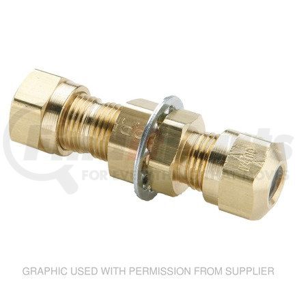 Freightliner PH62NBH6 Air Brake Pipe Coupling - Brass, 17/32-24 in. Thread Size