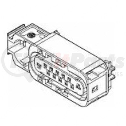 Freightliner PAC15416722 Multi-Purpose Wiring Terminal - Female, Gray, 12 Cavity Count