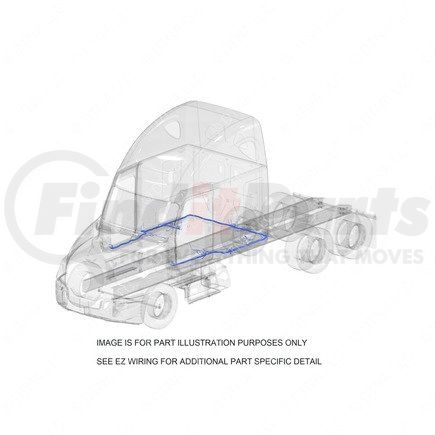 Freightliner S70-00021-648 Sleeper Wiring Harness - Floor, P4, 10/OBD 16/ GHG