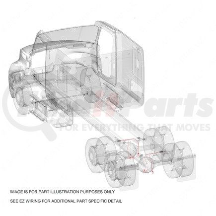 Freightliner S88-00000-144 Rear Axle Traction Control Wiring Harness - Harness, Rear Axle, P3, 13