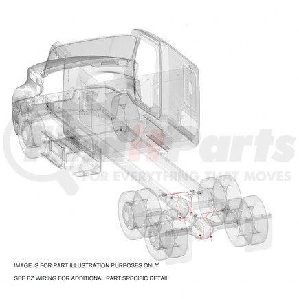 Freightliner S88-00000-148 Rear Axle Traction Control Wiring Harness - Harness, Rear Axle, P3, 13