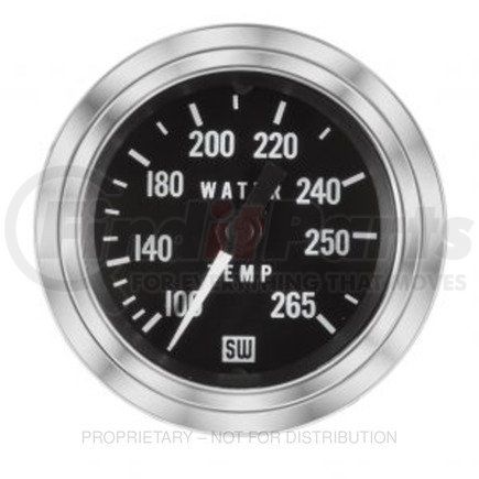 Freightliner SW82326216 Engine Coolant Temperature Gauge - Chrome Plated