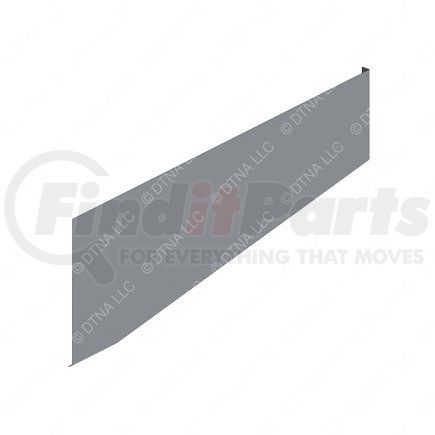 Freightliner TBB100469 Side Skirt - Left Side, Steel, Gray, 45.5 in. x 15.88 in., 0.06 in. THK