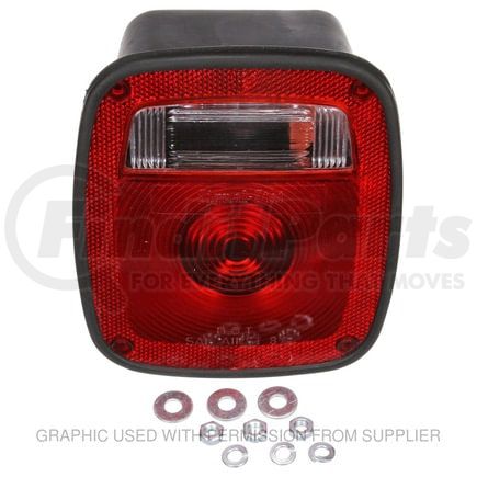Freightliner SIG-5014 Tail Light Assembly - Red/Clear Lens