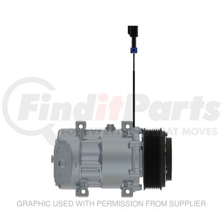 Freightliner SKI4314S A/C Compressor - Refrigerant, 8 Pk, Side, Male Stat O Seal