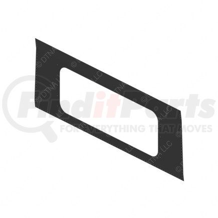 Freightliner TBB137278 Rear Window Panel - Galvanized Steel, Black, 0.04 in. THK