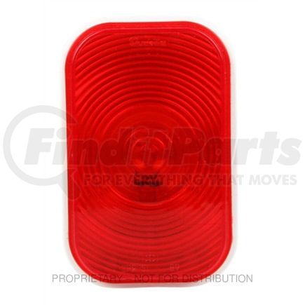 Freightliner TL-45202R Tail Light Assembly - Polycarbonate, Red Lens, 5.31 in. x 3.43 in.