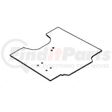 Freightliner W18-00904-027 Floor Cover - 126" BBC, Left Hand, 48 in.