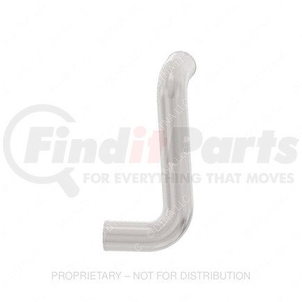 Freightliner 01-30052-000 Intercooler Pipe - Left Side, Aluminized Steel, Aluminum