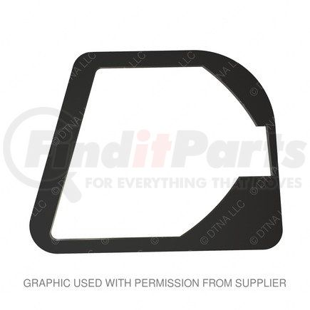 FREIGHTLINER WWS70303429 Turn Signal Light Mounting Gasket - Rubber, Black, 198.22 mm x 157.48 mm