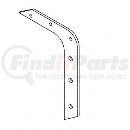 Freightliner 17-12616-001 Cowl Grille Panel Brace - Aluminum, 3.18 mm THK