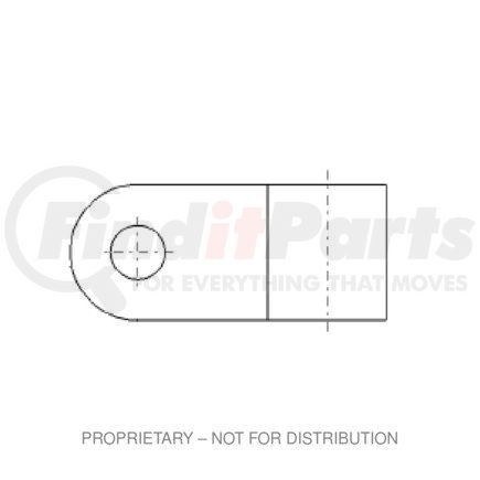 Freightliner 23-13062-402 Multi-Purpose Wiring Terminal - Tin-Plated, Copper, 52 mm, 3/8 in. Flag