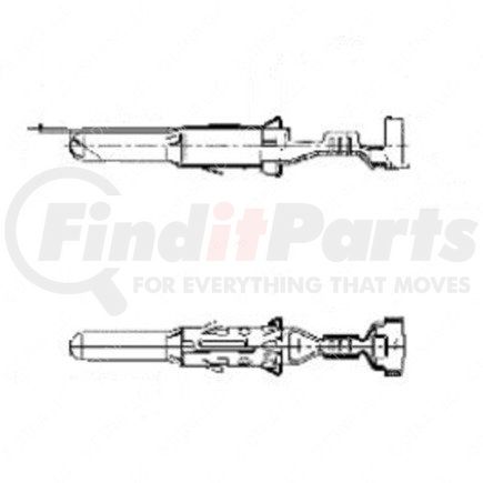 Freightliner 23-13208-172 Multi-Purpose Wiring Terminal - Male, 16-14 ga.