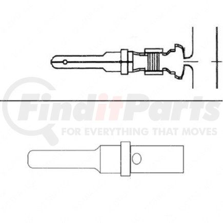 Freightliner 23-13210-140 Multi-Purpose Wiring Terminal - Male, 16-14 ga.