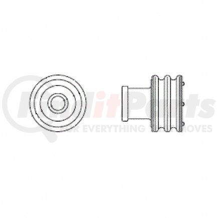 Freightliner 23-13217-153 Harness Connector Seal - Silicone Rubber, Light Gray