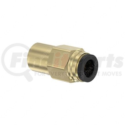 Freightliner 23-14412-004 Pipe Fitting - Connector, Straight, Push-to-Connect, 0.25 Female PT to 0.38 NT