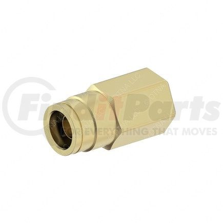 Freightliner 23-14412-006 Pipe Fitting - Connector, Straight, Push-to-Connect, 0.50 Female PT to 0.62 NT