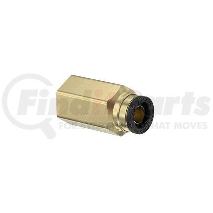 Freightliner 23-14412-005 Pipe Fitting - Connector, Straight, Push-to-Connect, 0.50 Female PT to 0.50 NT