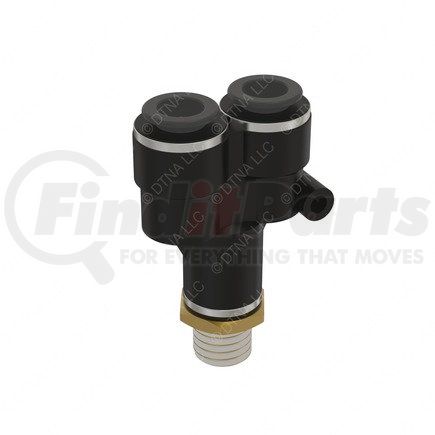 Freightliner 23-14400-000 Pipe Fitting - Y-Connector, Push-to-Connect, 0.25 Male PT, 0.38 NT, 0.38 NT