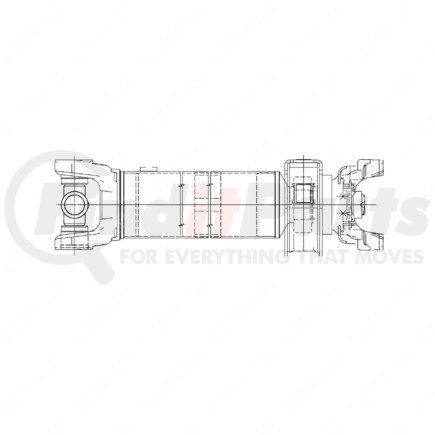 Freightliner A09-10657-602 Drive Shaft - SPL100, Main, 60.50 in.